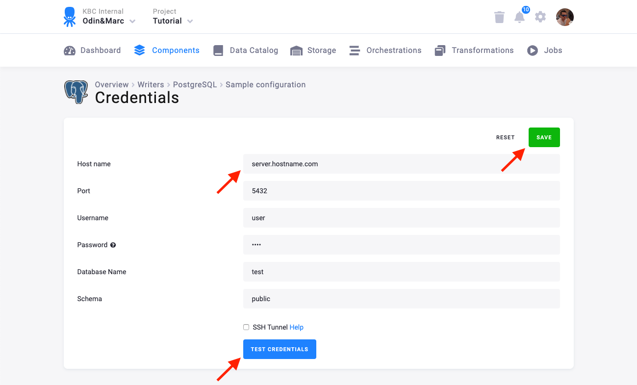 Screenshot - Credentials