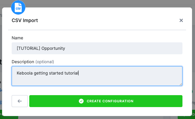 Screenshot -- CSV Import Intro